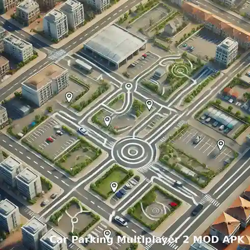 CAR PARKING MULTIPLAYER 2 MOD APK maps